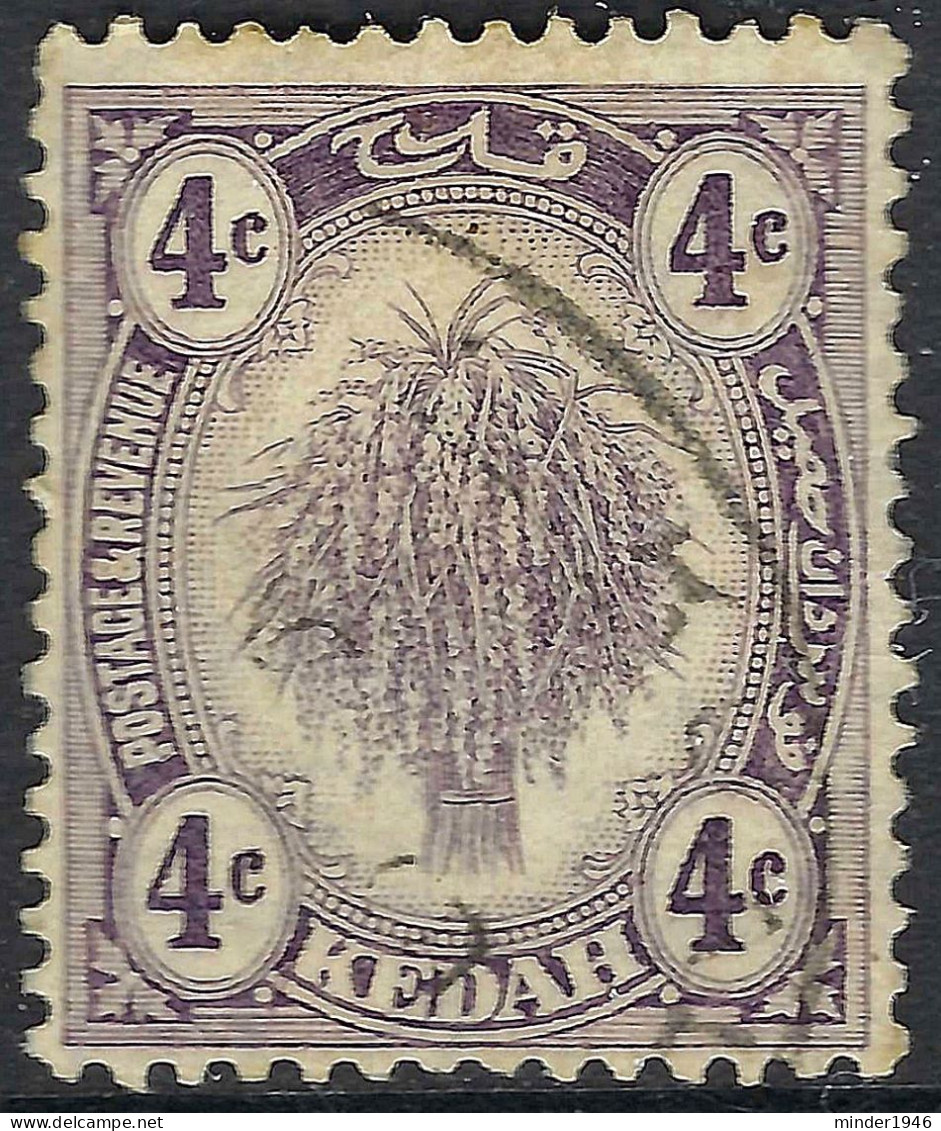 MALAYA KEDAH 1926 4c Violet SG54 Used - Kedah