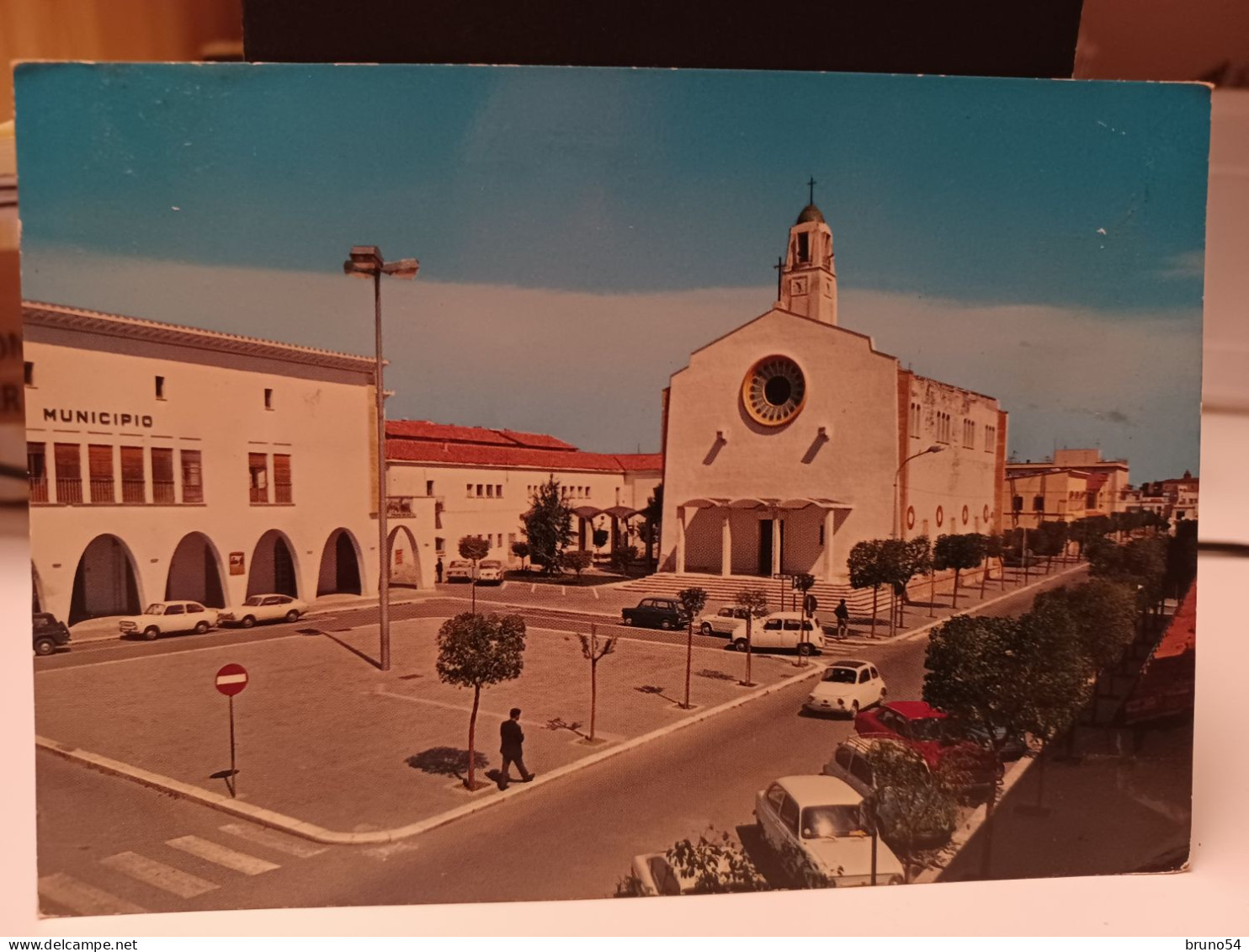 2 Cartoline Policoro Provincia Matera ,piazza Eraclea E Veduta Parziale,benzinaio Shell,anni 70 - Matera