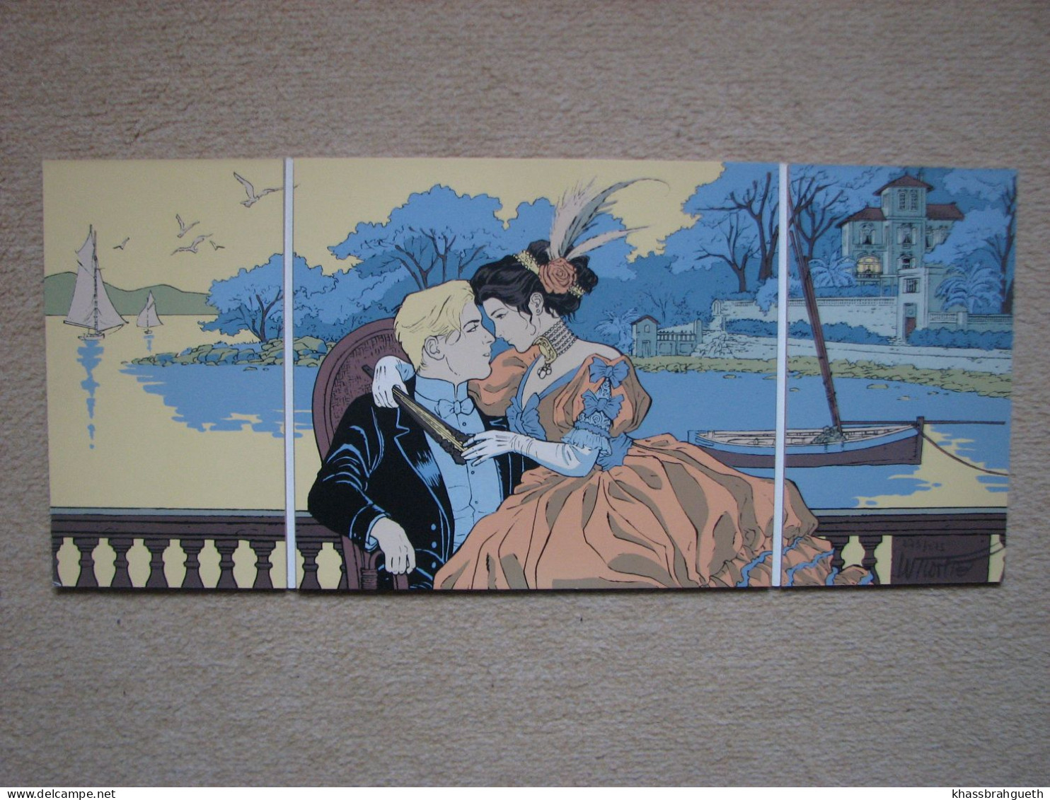 VICOMTE - TRIPTYQUE SERIGRAPHIE COULEURS "SASMIRA" - HORIZON BD 2000 - N°273/275 - Serigraphien & Lithographien