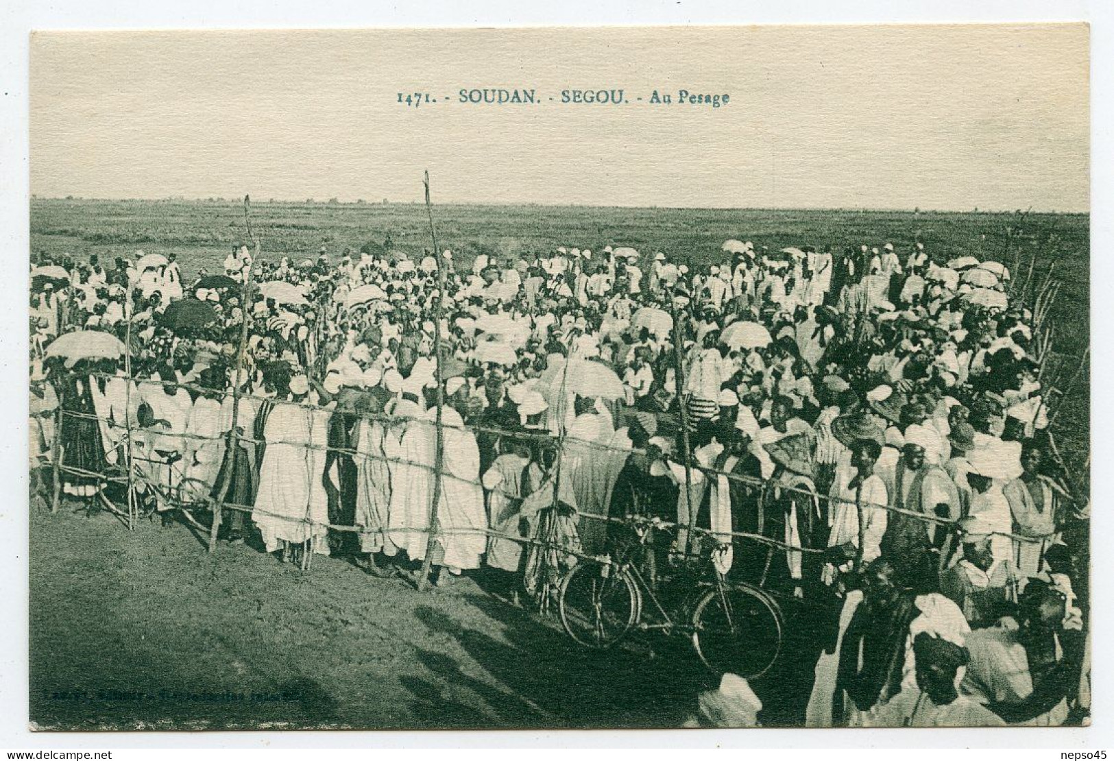 Afrique. Soudan.Segou : Au Pesage Carte Animée. - Soudan