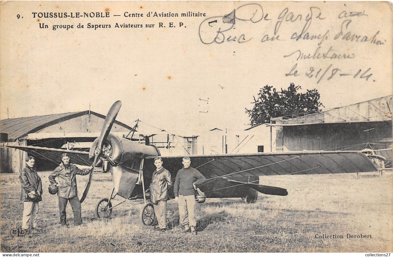 78-TOUSSUS-LE-NOBLE- CENTRE D'AVIATION MILITAIRE, UN GROUPE DE SAPEURS AVIATEURS SUR R.E.P. - Toussus Le Noble