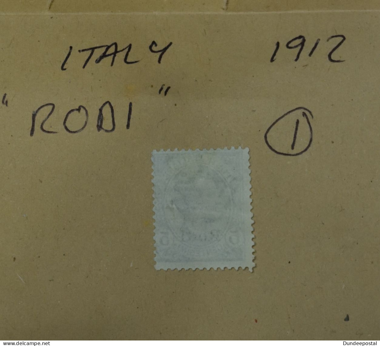 ITALY  STAMPS  RODI  1908   (1) ~~L@@K~~ - Aegean