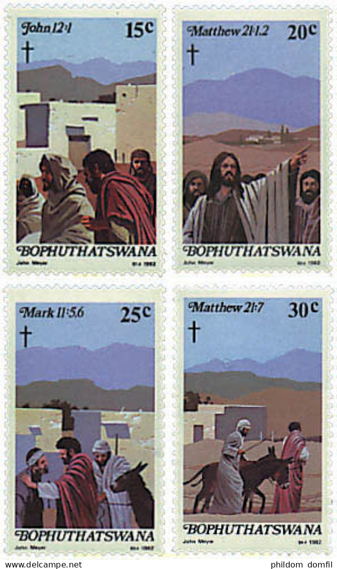 33900 MNH BOPHUTHATSWANA 1982 ESCENAS DE LA PASION - Bophuthatswana