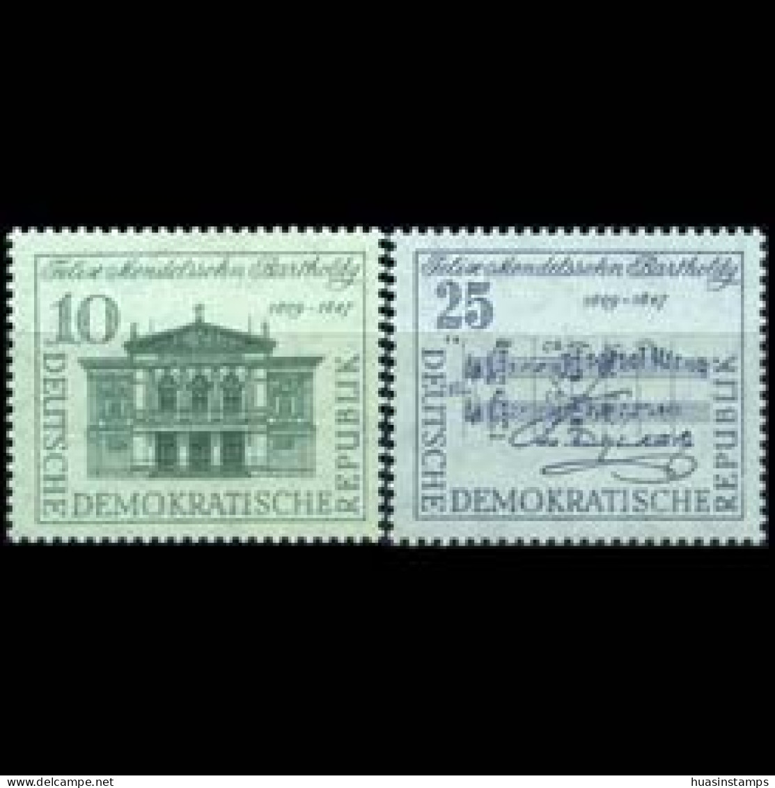 DDR 1959 - Scott# 421-2 Composer Bartholdy Set Of 2 MNH - Ungebraucht