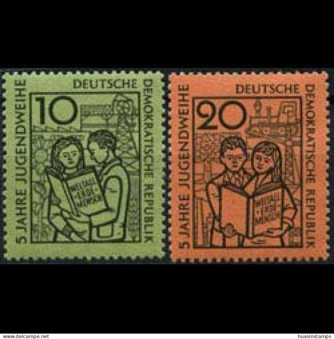 DDR 1959 - Scott# 426-7 Youth Ceremony Set Of 2 MNH - Ungebraucht