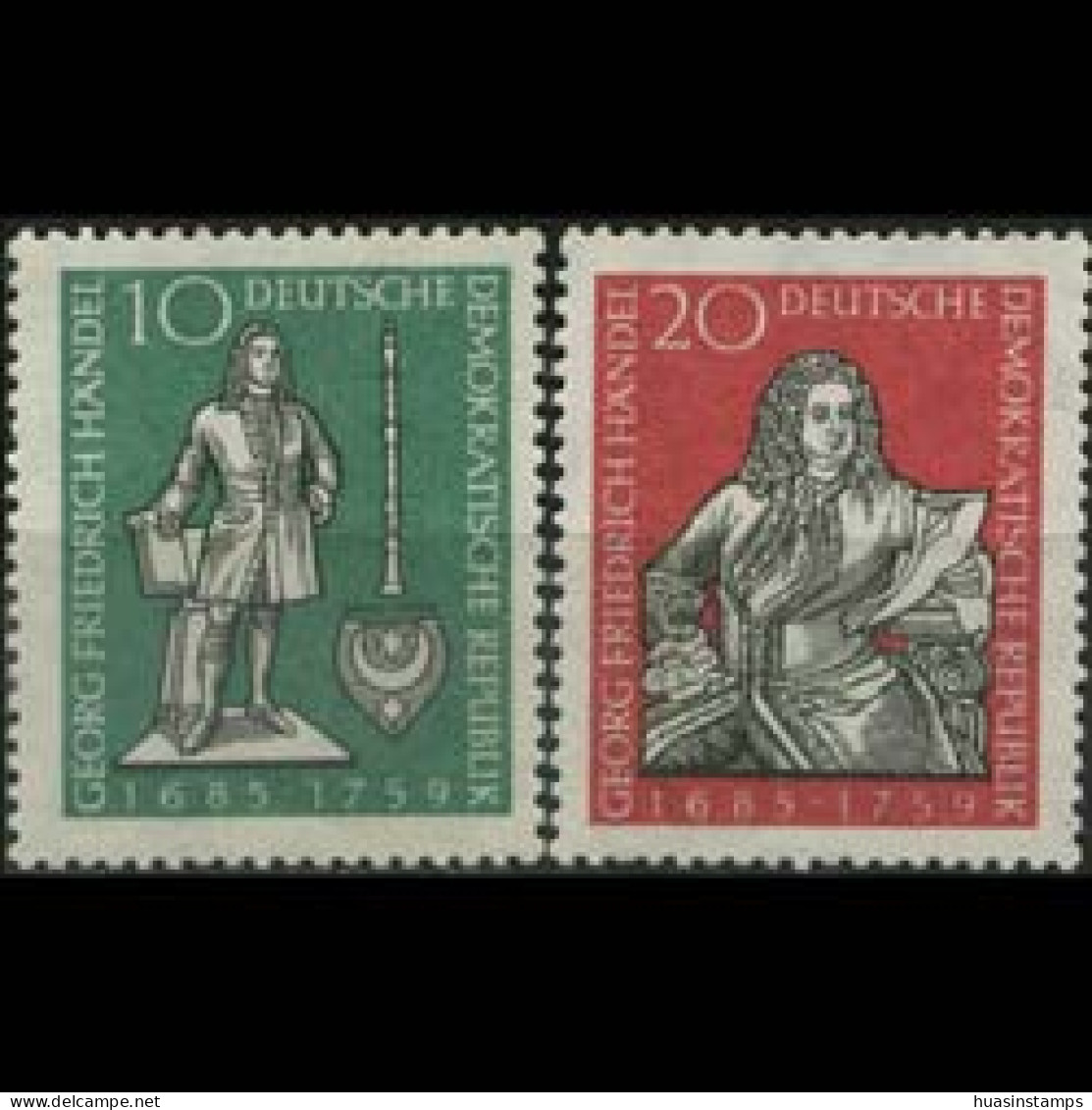 DDR 1959 - Scott# 428-9 Composer Handel Set Of 2 MNH - Ungebraucht