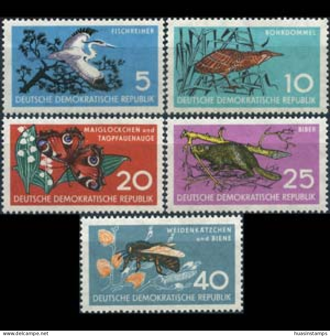 DDR 1959 - Scott# 434-8 Wildlife Set Of 5 MNH - Ungebraucht