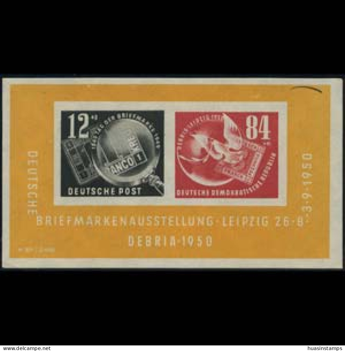 DDR 1950 - Scott# B21a S/S Stamp Exhib. MNH - Ungebraucht