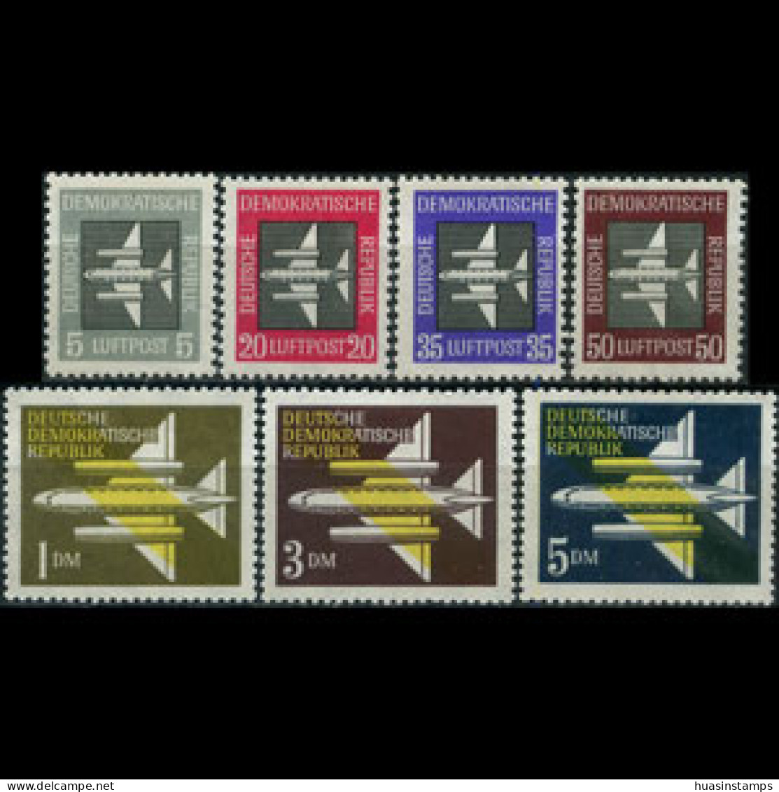 DDR 1957 - Scott# C1-7 Plane Set Of 7 MNH - Ungebraucht