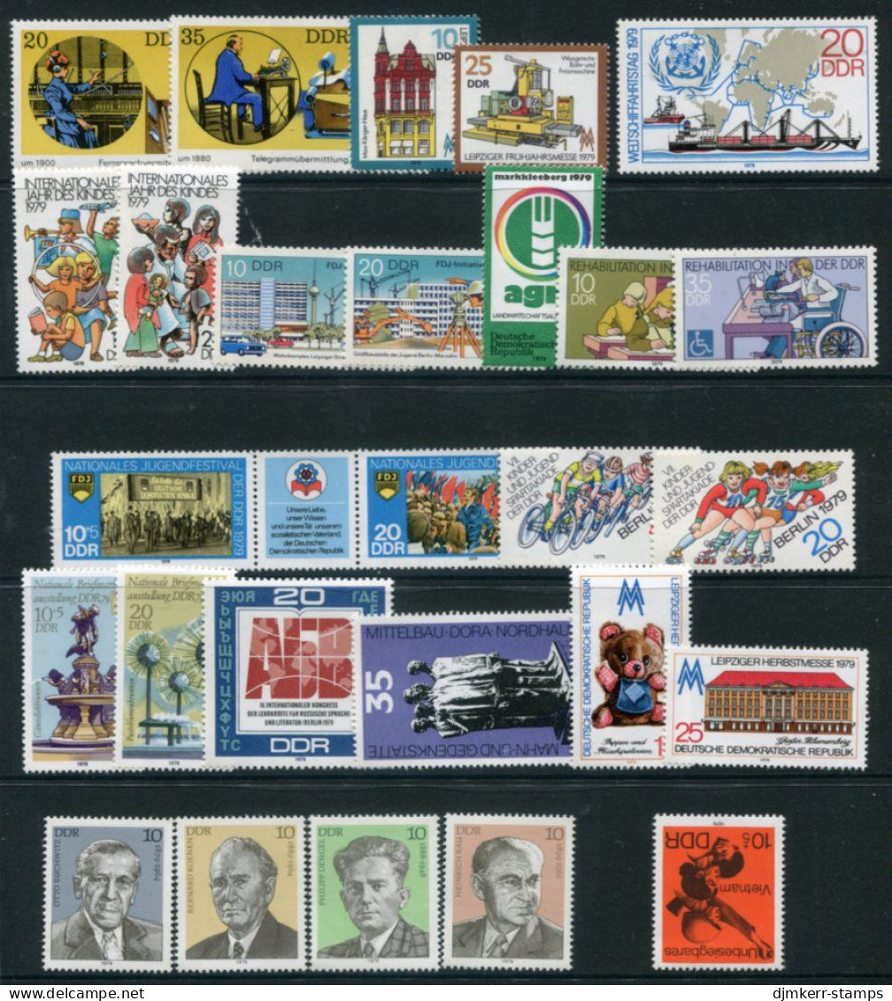 DDR / E. GERMANY 1979 Fifteen Commemorative Issues MNH / ** - Unused Stamps