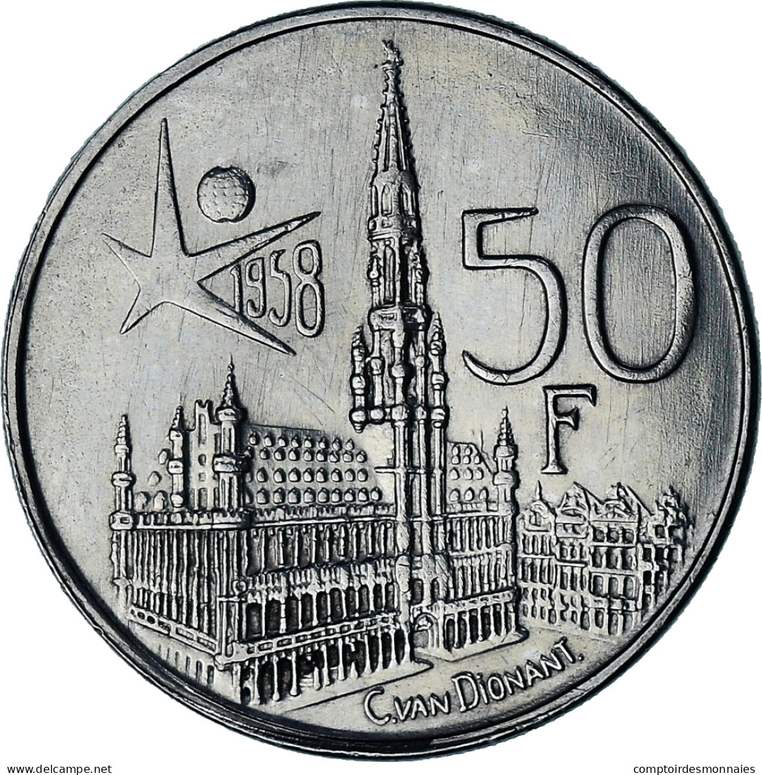 Monnaie, Belgique, Baudouin I, 50 Francs, 50 Frank, 1958, Bruxelles, SUP - 50 Francs