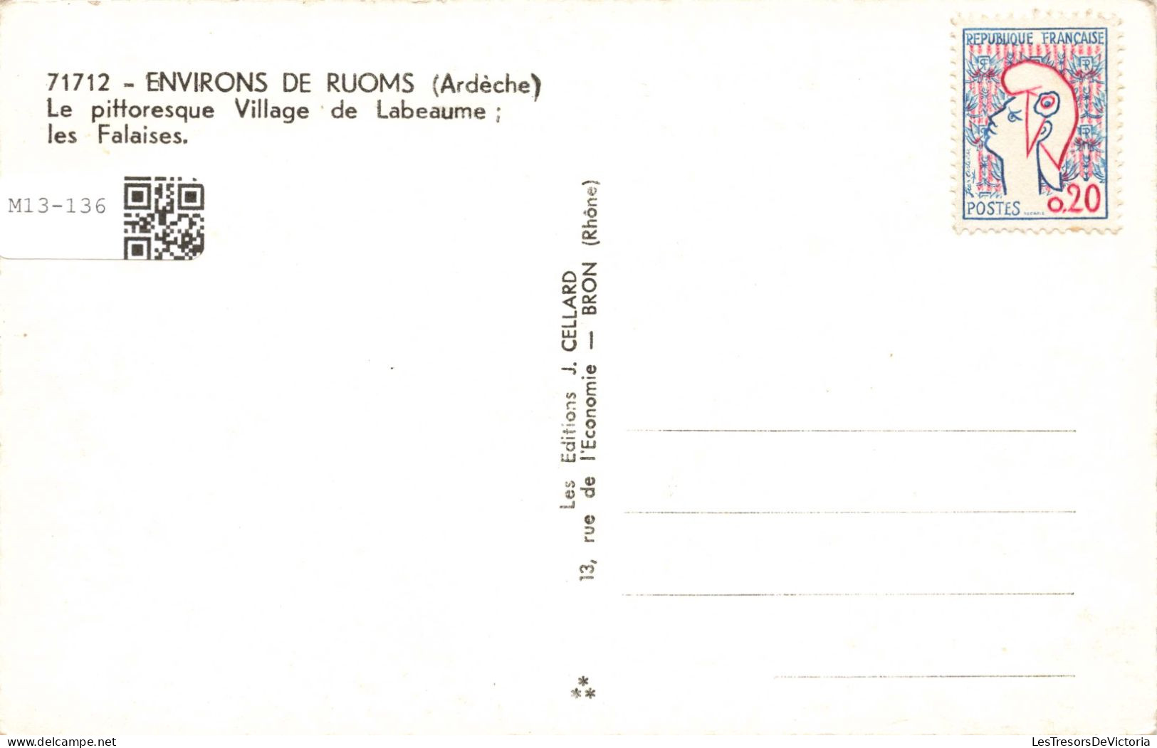 PHOTOGRAPHIE - Environs De Ruoms - Le Pittoresque Village De Labeaume - Carte Postale Ancienne - Photographie