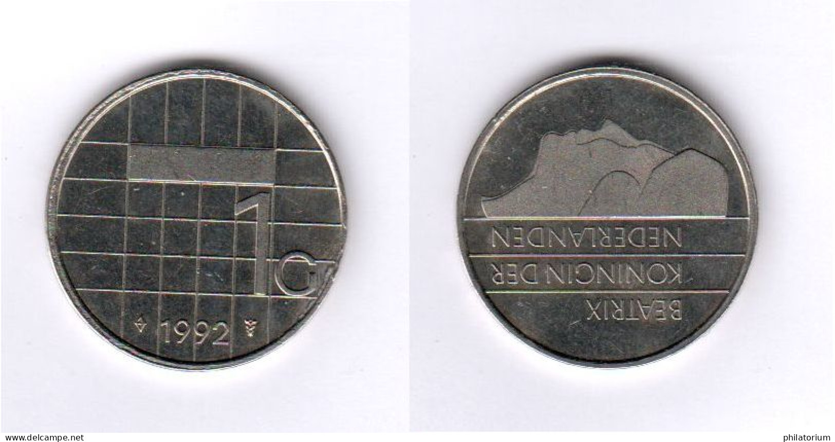 Pays Bas, 1 Gulden, 1G, 1992, KM# 205, Beatrix, Nederland, - 1980-2001 : Beatrix
