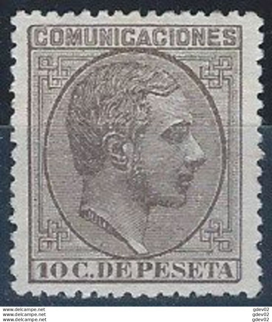 ES192SASG-L4255-TESPTAN.España.Spain. Espagne.REY ALFONSO Xll . 1878.(Ed 192)  Sin  Charnela - Nuovi