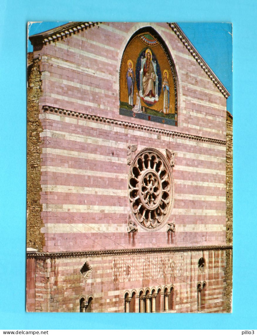 FOLIGNO (PG)  :  Basilica  Cattedrale Di S. Feliciano - FFacciata Del  1201 - Viaggiata . - Foligno