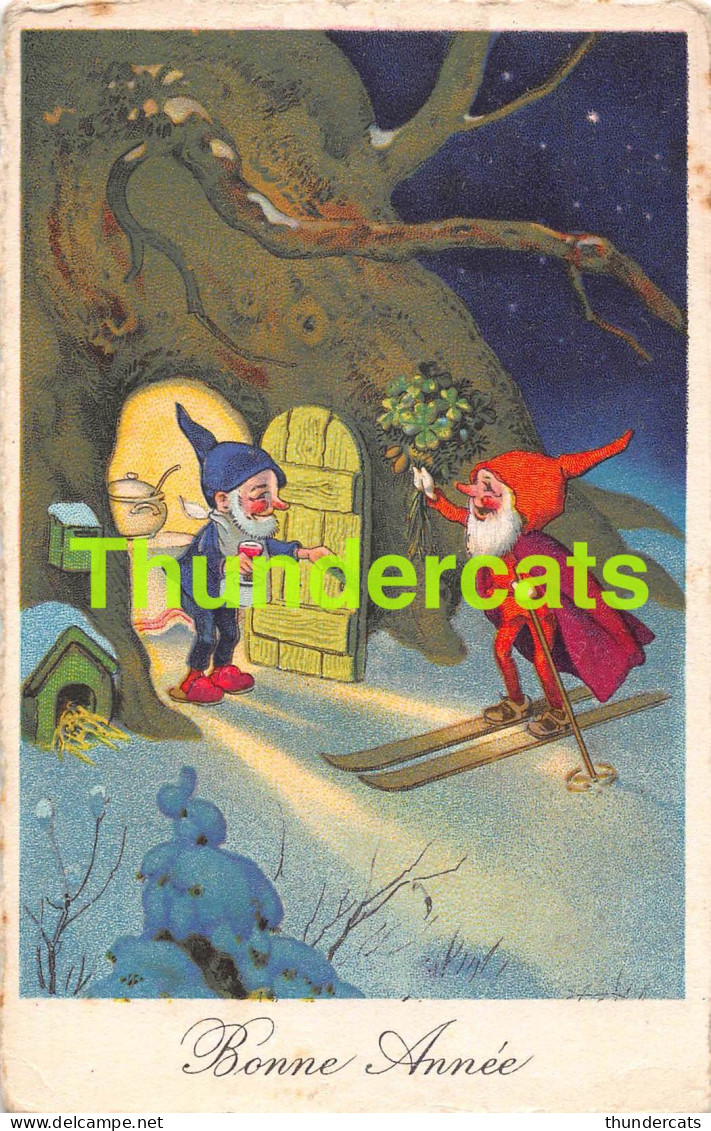  CPA ILLUSTRATEUR ARTIST SIGNED FRITZ BAUMGARTEN GNOME DWARF NAIN LUTIN ZWERGE LILLIPUT KABOUTER  - Baumgarten, F.