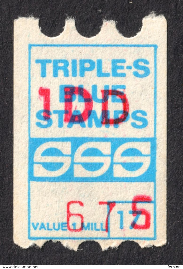 TRIPLE - S Triple-s Blue Stamp - Voucher Trading Stamp - Coupon - USA - MNH - Non Classificati