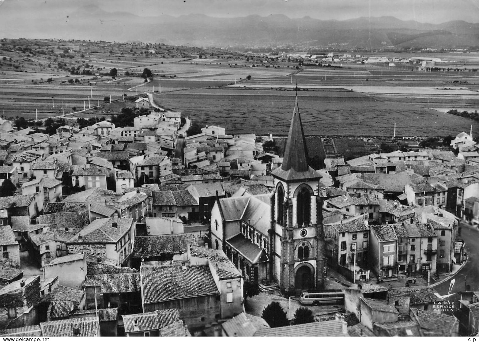 Lempdes -  L'Eglise Et Vue Generale  - CPSM °J - Lempdes