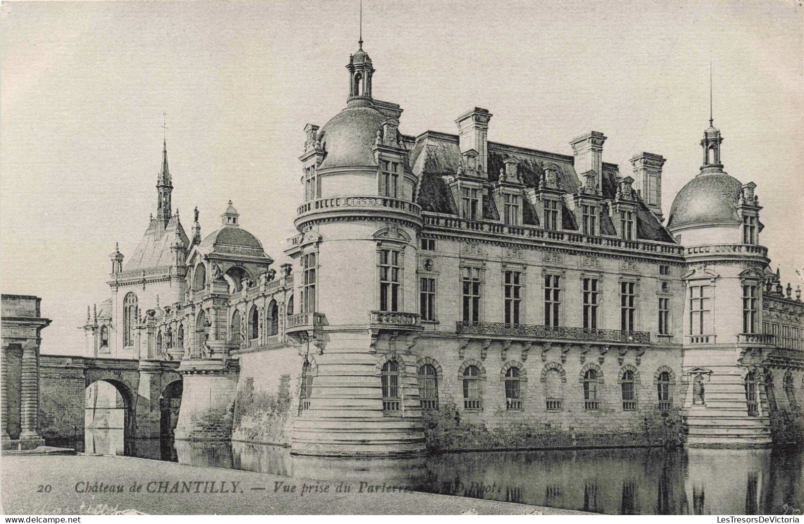 FRANCE - Chantilly - Château De Chantilly - Vue Prise Parterre - Carte Postale Ancienne - Chantilly