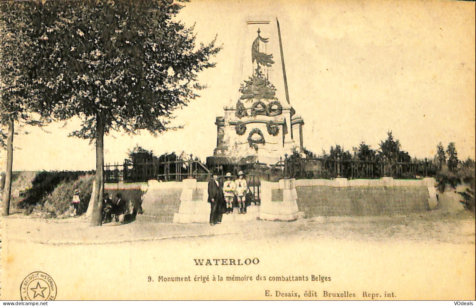 Belgique - Brabant Wallon - Waterloo - Monument érigé à La Mémoire Des Combattants Belge - Waterloo