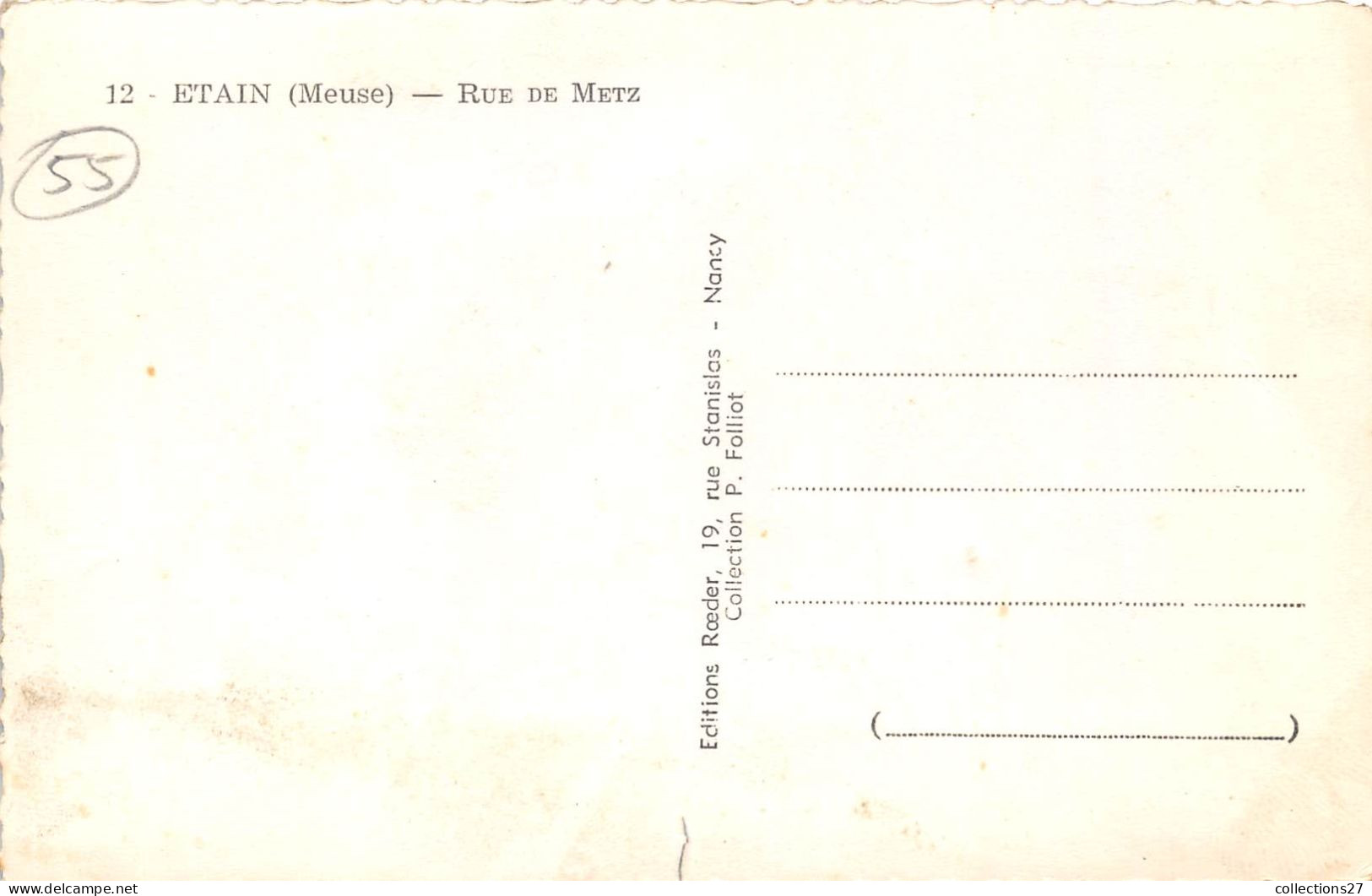 55-ETAIN- RUE DE METZ - Etain