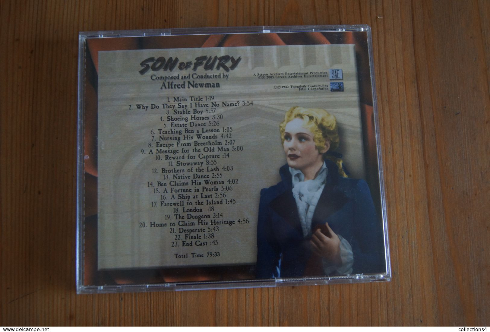 SON OF FURY ALFRED NEWMAN RARE CD AMERICAIN DU FILM 2005 VALEUR+ - Soundtracks, Film Music