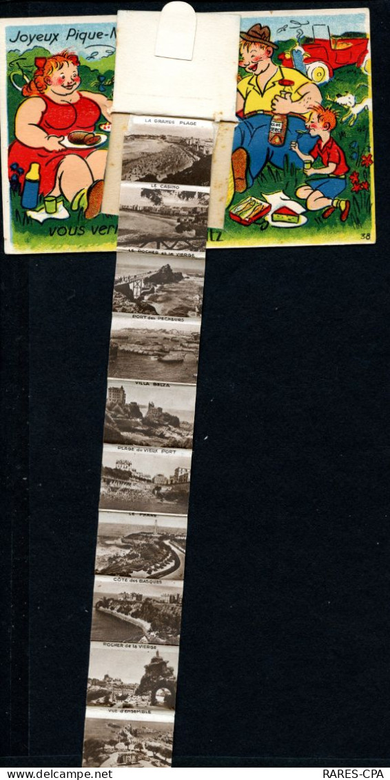 64 BIARRITZ - JOYEUX PIQUE-NIQUE !!! SOUS LES VICTUAILLES VOUS VERREZ BIARRITZ - Carte à Système - RCPA 03 - Biarritz