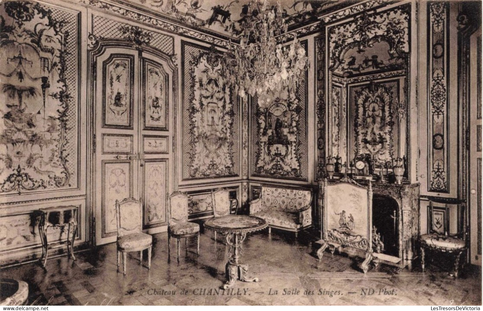 FRANCE - Chantilly - Château De Chantilly - La Salle Des Singes - Carte Postale Ancienne - Chantilly