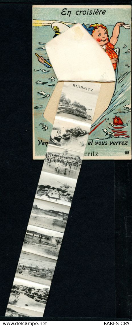 64 BIARRITZ - EN CROISIERE - VENEZ AVEC NOUS, ET VOUS VERREZ BIARRITZ - Carte à Système - RCPA 03 - Biarritz