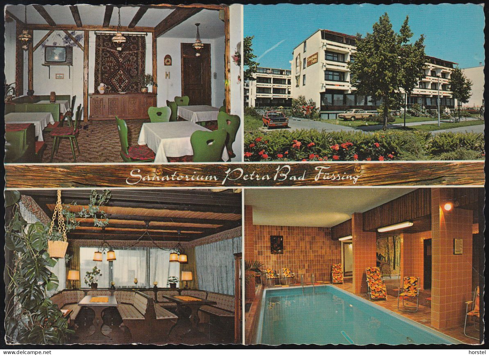 D-94072 Bad Füssing - Sanatorium Petra - Schillerstraße 8 - Schwimmbad - Cars - Opel Kadett - Mercedes - Nice Stamp - Bad Fuessing