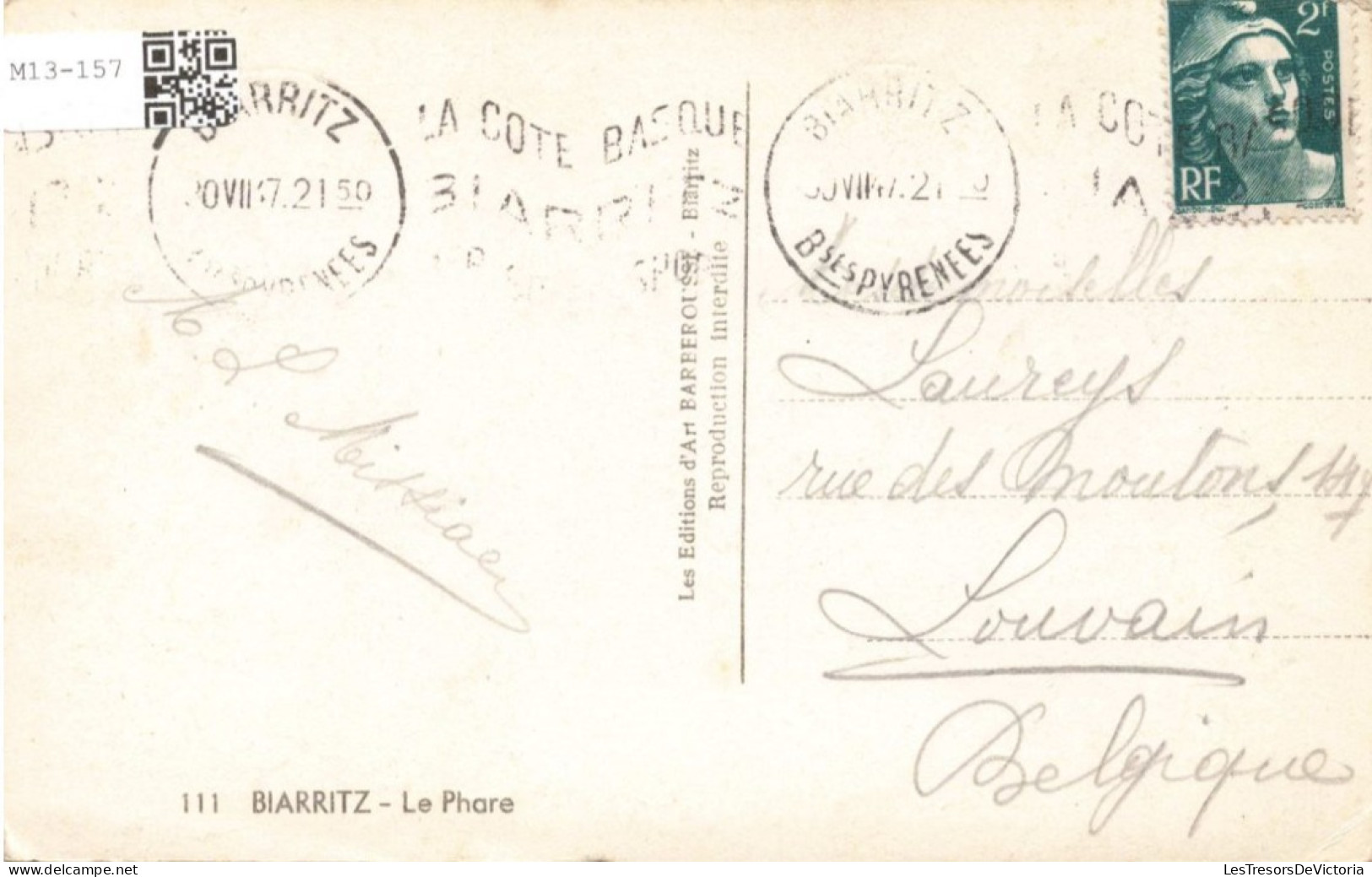 FRANCE - Biarritz - Le Phare - Carte Postale Ancienne - Biarritz
