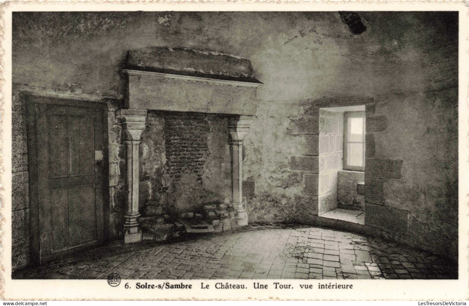 BELGIQUE - Solre Sur Sambre - Le Château - Une Tour - Vue Intérieur - Carte Postale Ancienne - Erquelinnes