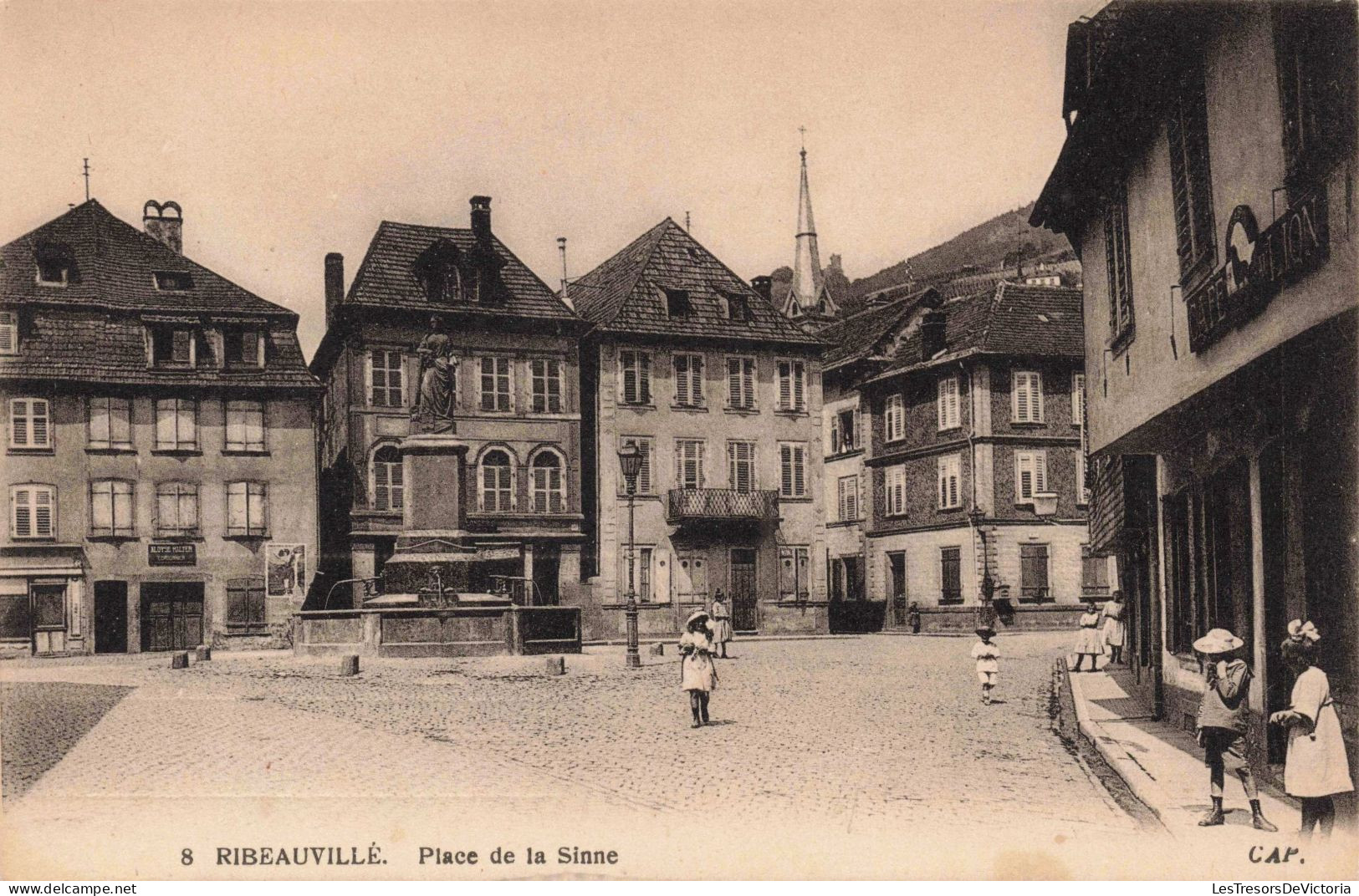 FRANCE - Ribeauvillé - Place De La Sinne - Carte Postale Ancienne - Ribeauvillé