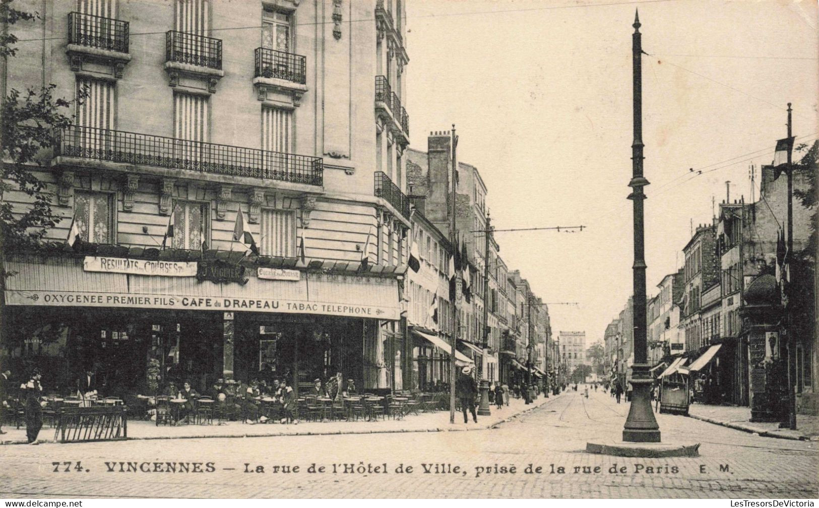 FRANCE - Vincennes - La Rue De L'hôtel De Ville - Prise De La Rue De Paris - Animé - Carte Postale Ancienne - Vincennes
