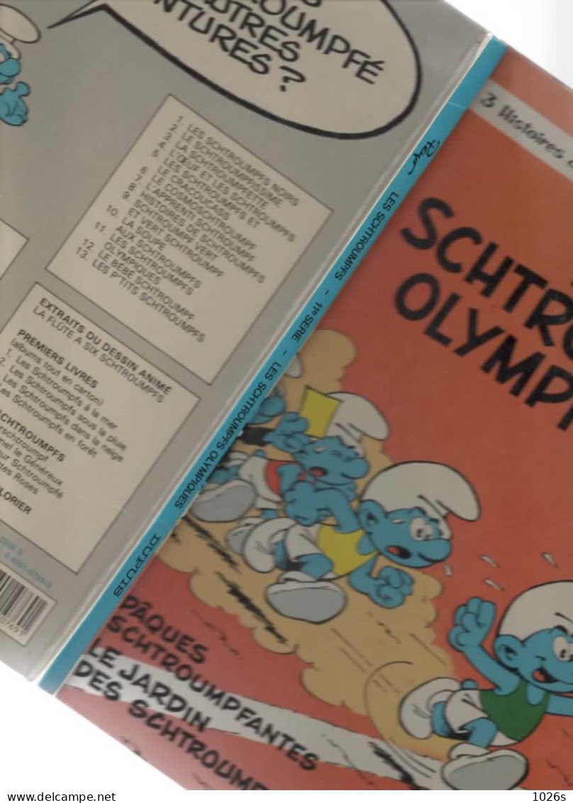 B.D.LES SCHTROUMPFS OLYMPIQUES - PAQUES SCHTROUMPFANTES & LE JARDIN DES SCHTROUMPFS 1989 - Schtroumpfs, Les