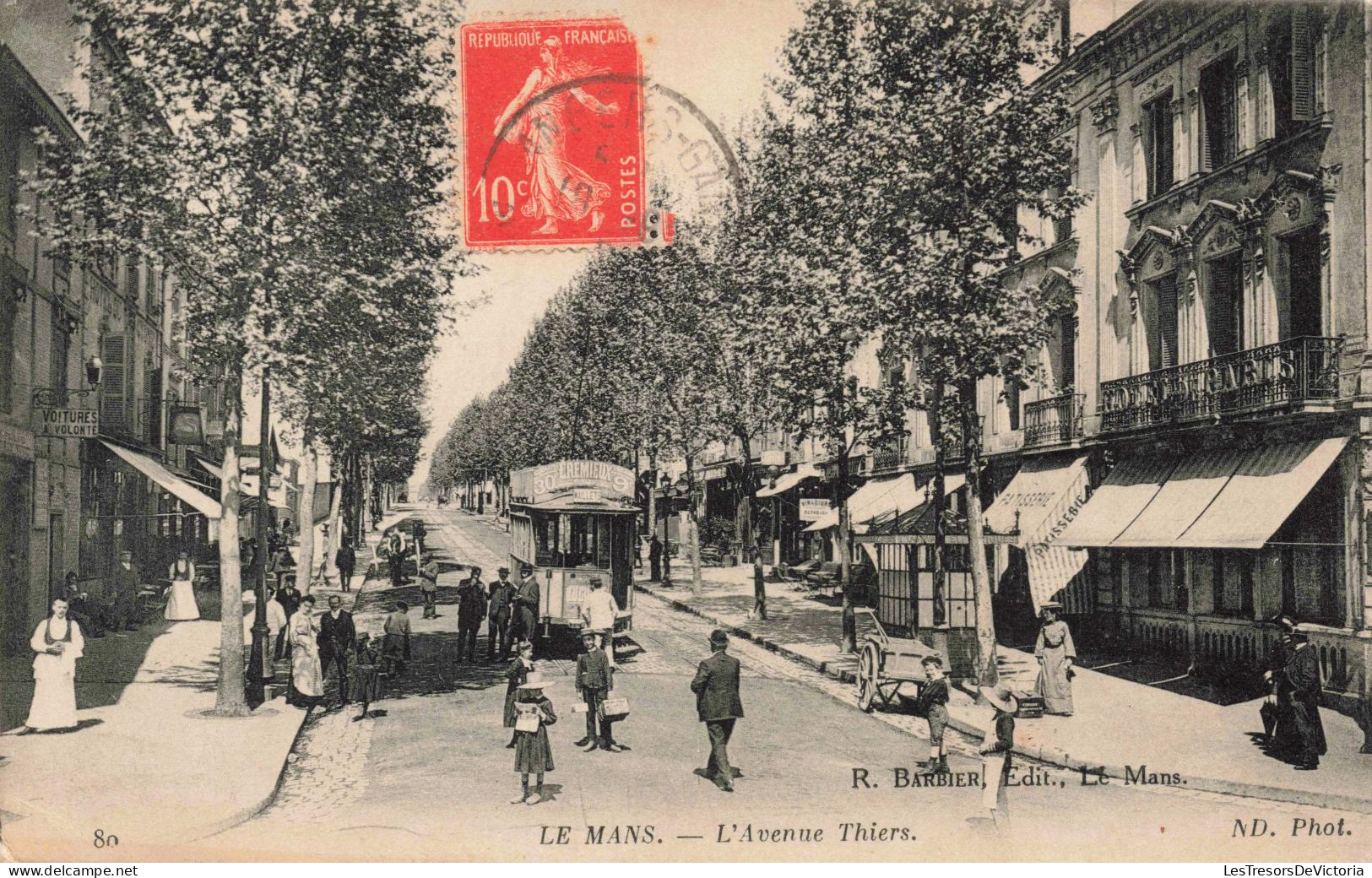 FRANCE - Le Mans - L'avenue Thiers - Animé - Carte Postale Ancienne - Le Mans