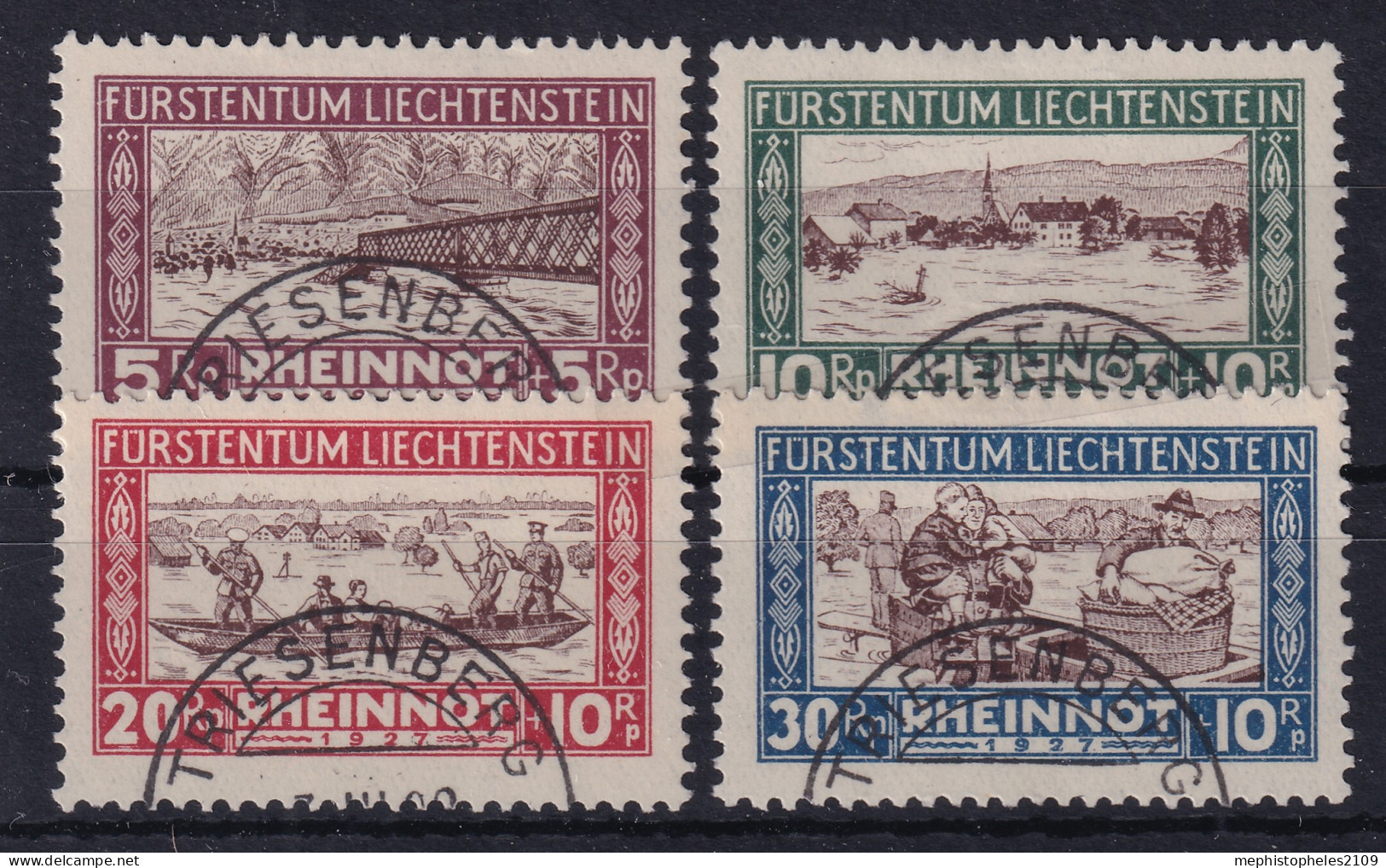 LIECHTENSTEIN 1928 - Canceled - ANK 78-81 - Gebraucht