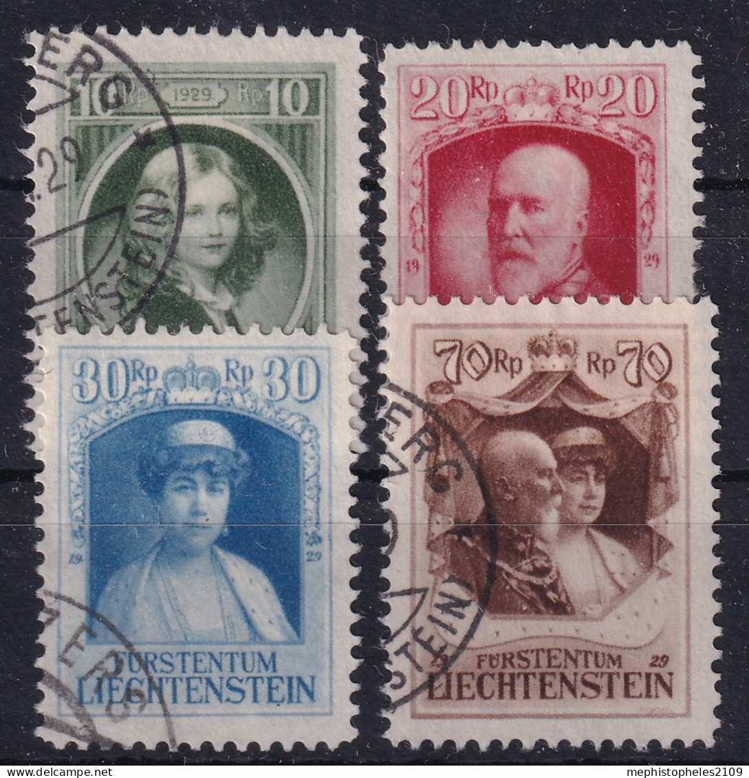 LIECHTENSTEIN 1929 - Canceled - ANK 90-93 - Used Stamps