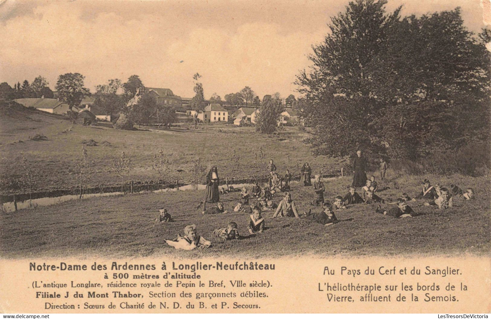 BELGIQUE - Longlier-Neufchâteau - Notre-Dame Des Ardennes - Animé - Carte Postale Ancienne - Neufchâteau