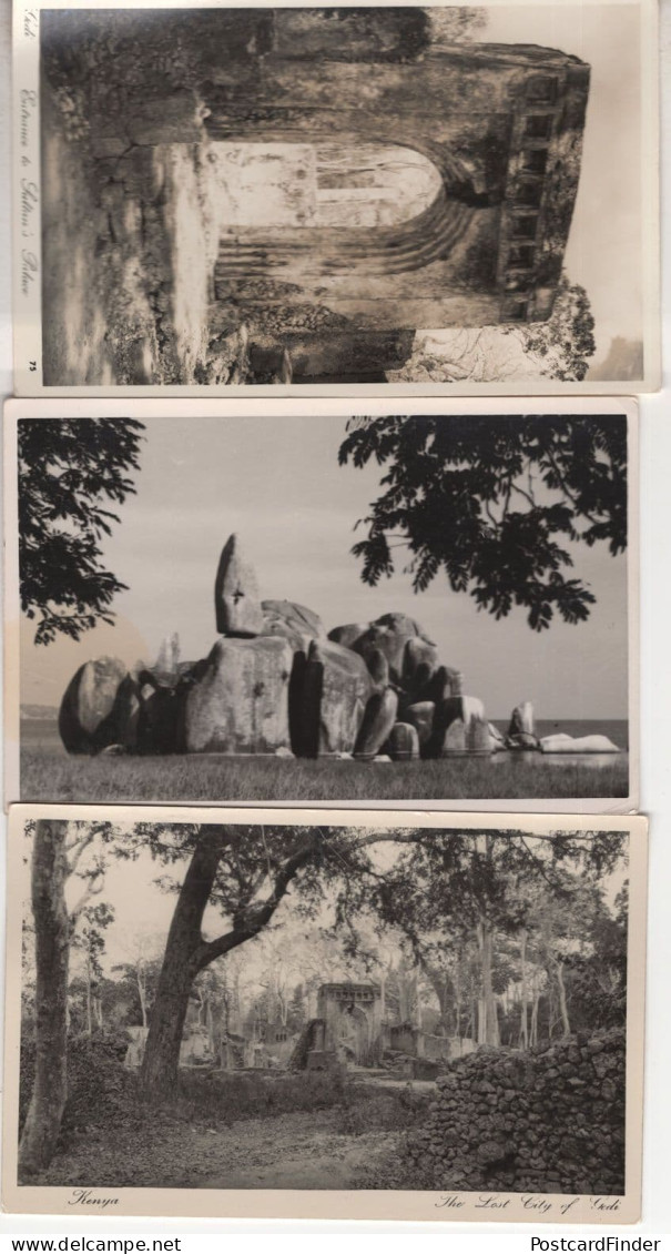 East African Mystic Rock Stones Formation Sultans Palace 3x RPC Postcard S - Kenya