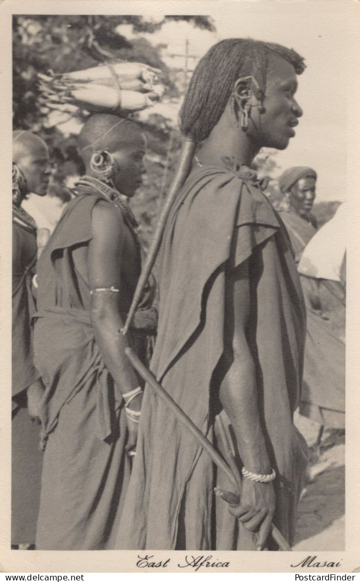 East African Types Masai Women Antique Postcard - Kenya