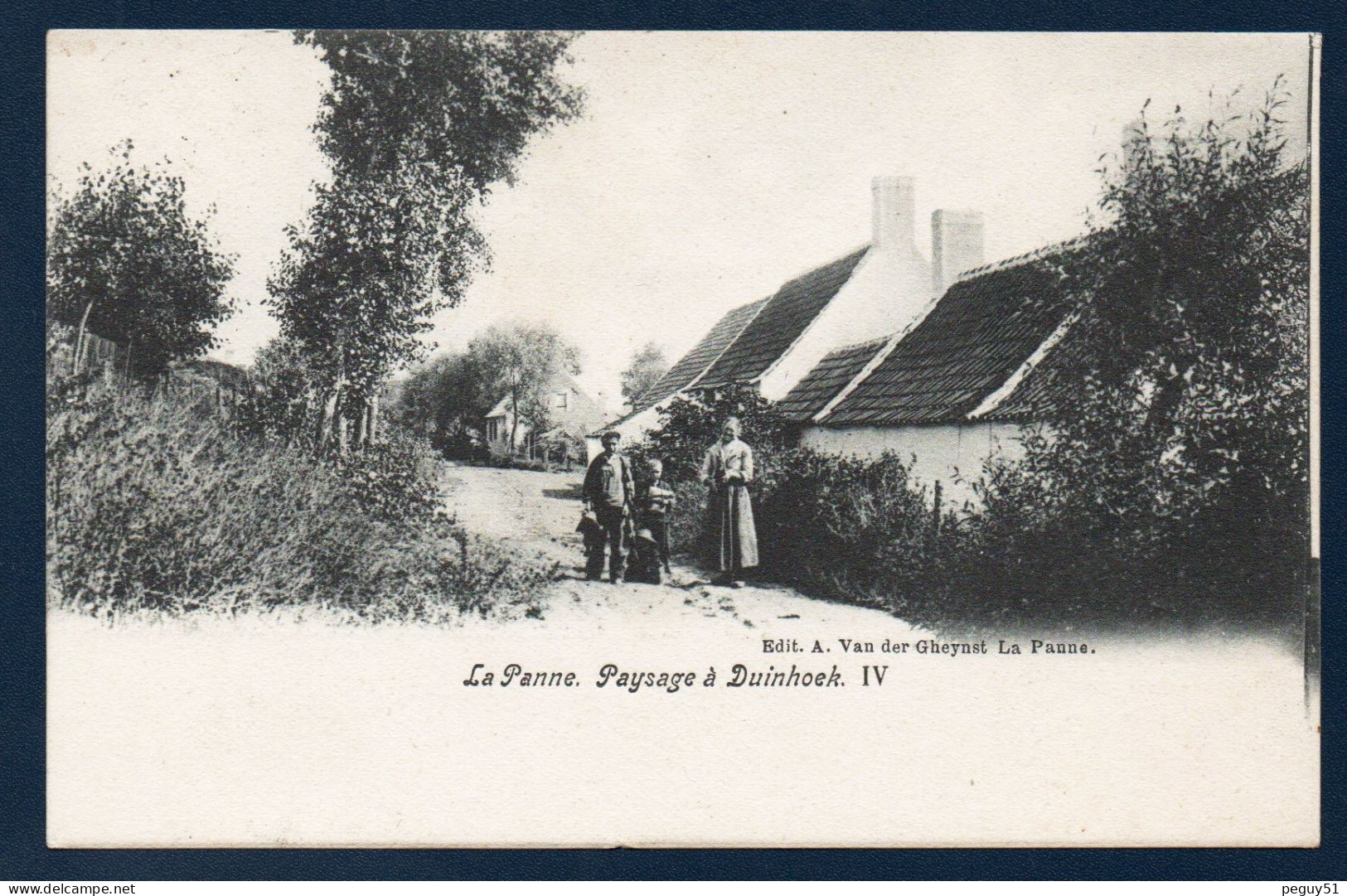 La Panne. Paysage à Duinhoek . Famille En Pose. 1903 - De Panne