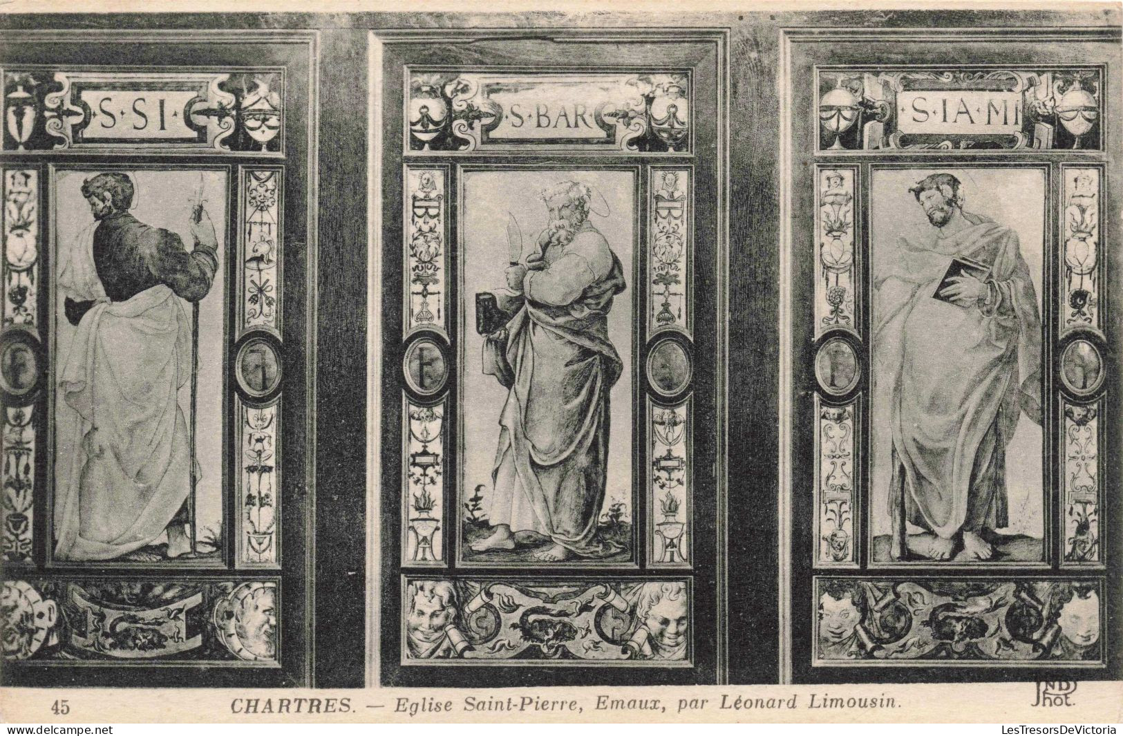 FRANCE - Chartres - Eglise Saint Pierre - Emaux - Carte Postale Ancienne - Chartres
