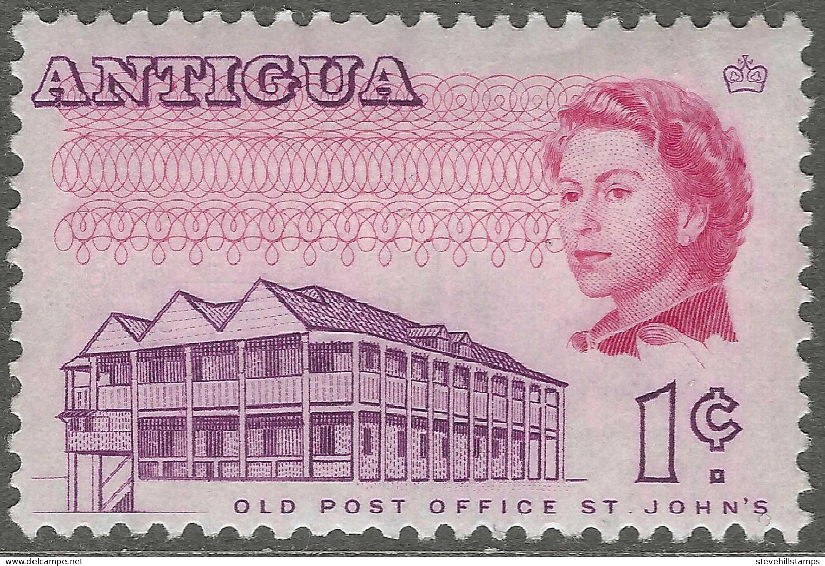 Antigua. 1966-70 QEII. 1c MH. P11½X11 SG 181 - 1960-1981 Autonomia Interna