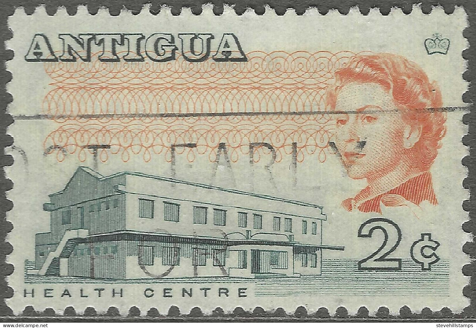 Antigua. 1966-70 QEII. 2c Used. P11½X11 SG 182 - 1960-1981 Ministerial Government