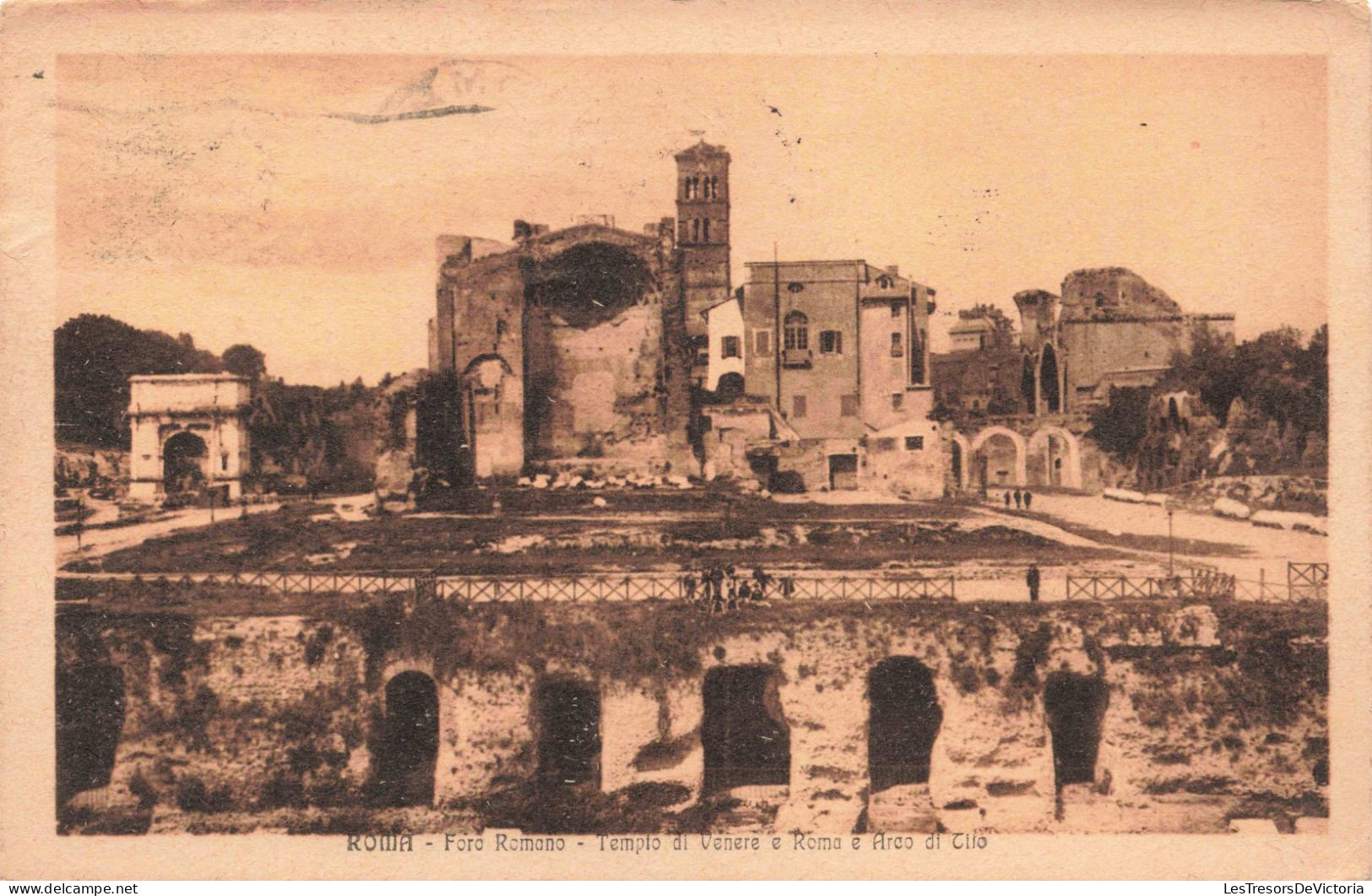ITALIE - Rome - Foro Romano -  Forum Romain - Temple De Vénus Et Rome Et Arc De Clio - Carte Postale Ancienne - Andere Monumente & Gebäude