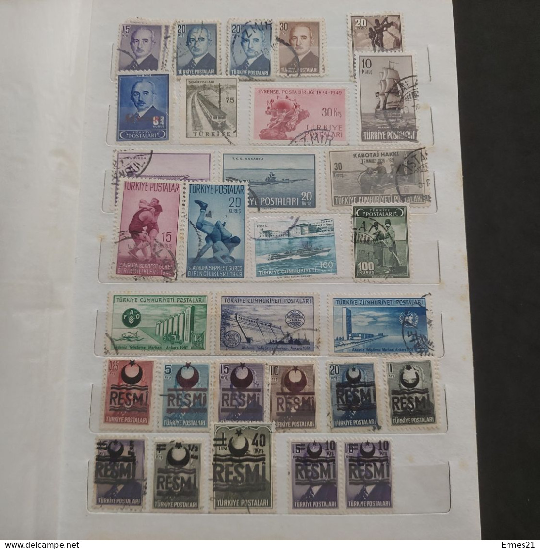 Lotto Francobolli Turchia Dal 1926. Condizioni Eccellenti. Viaggiati. 200pz. Circa. - Collections, Lots & Séries