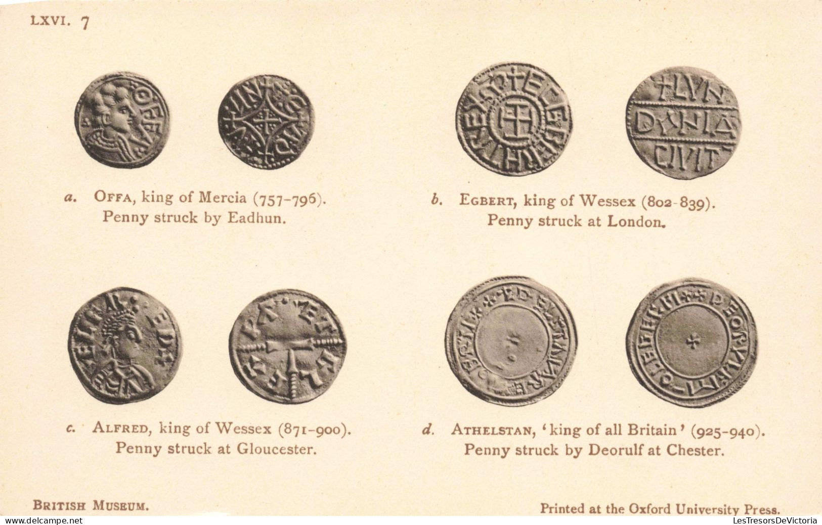 PHOTOGRAPHIE - British Museum - Différents Monnaies - Carte Postale Ancienne - Photographie