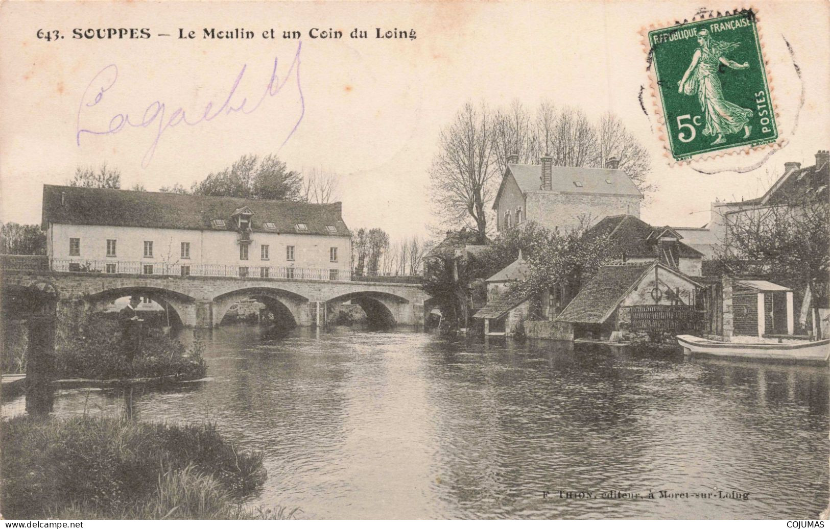 77 - SOUPPES _S22572_ Le Moulin Et Un Coin Du Loing - Souppes Sur Loing