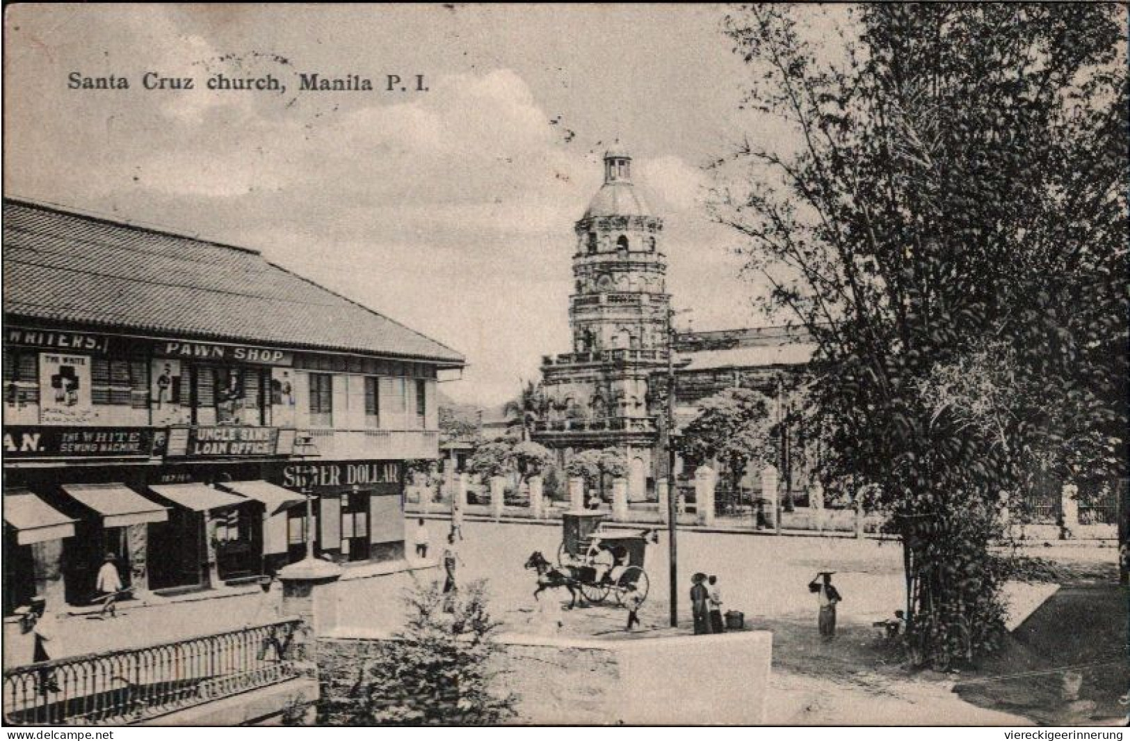 ! Old Postcard Manila, 1909, Philippines, Gelaufen Nach Schwerin - Filippine